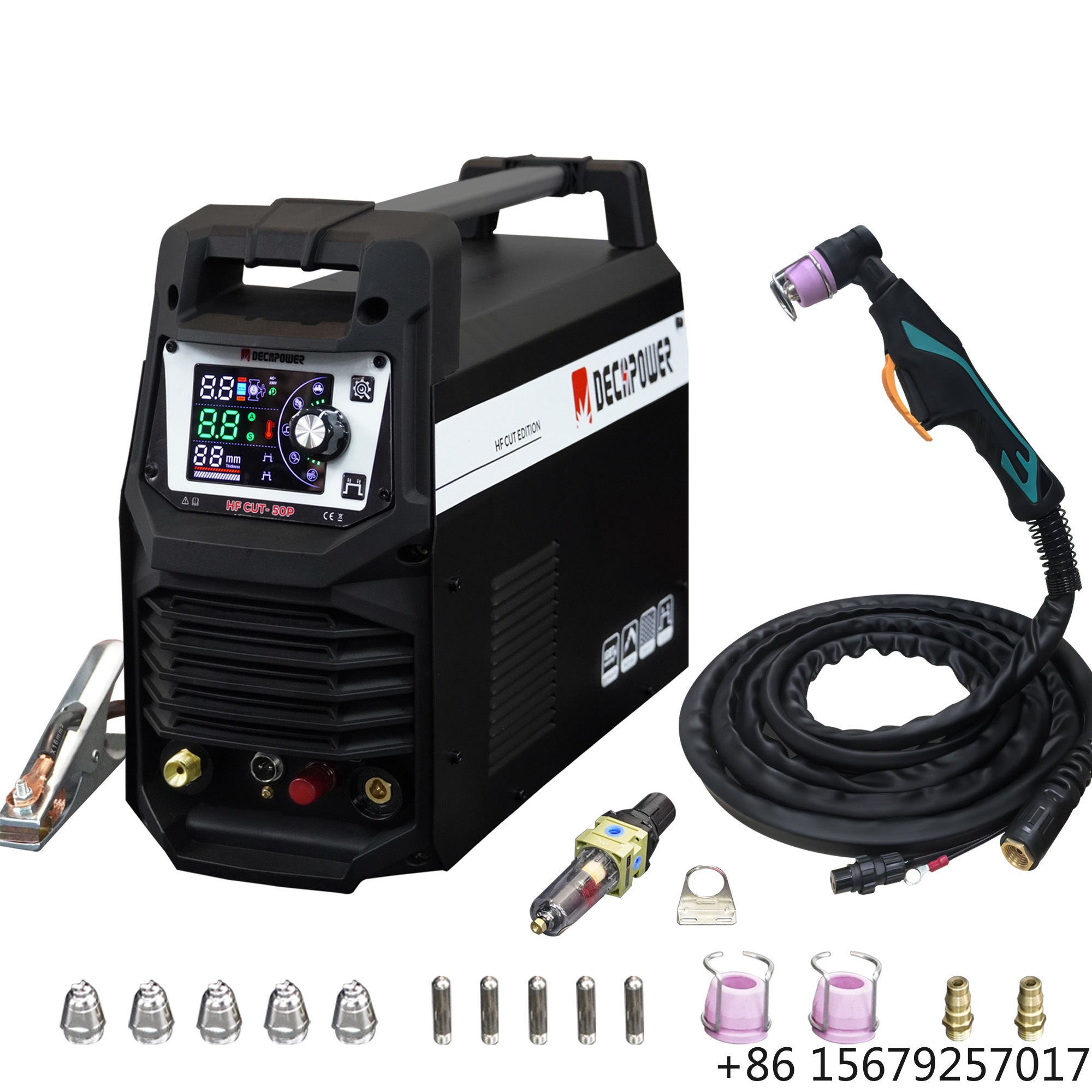Plasma Cutter 50A Inverter - DECAPOWER HF CUT 50P 50A 230V