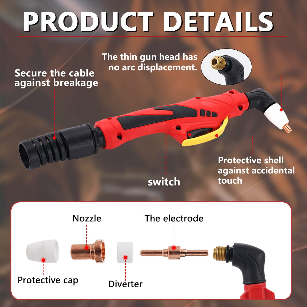 Torcia al plasma Tig PT31, cor - Plasma Cutter Pilot Arc 50A recensione e prezzo
