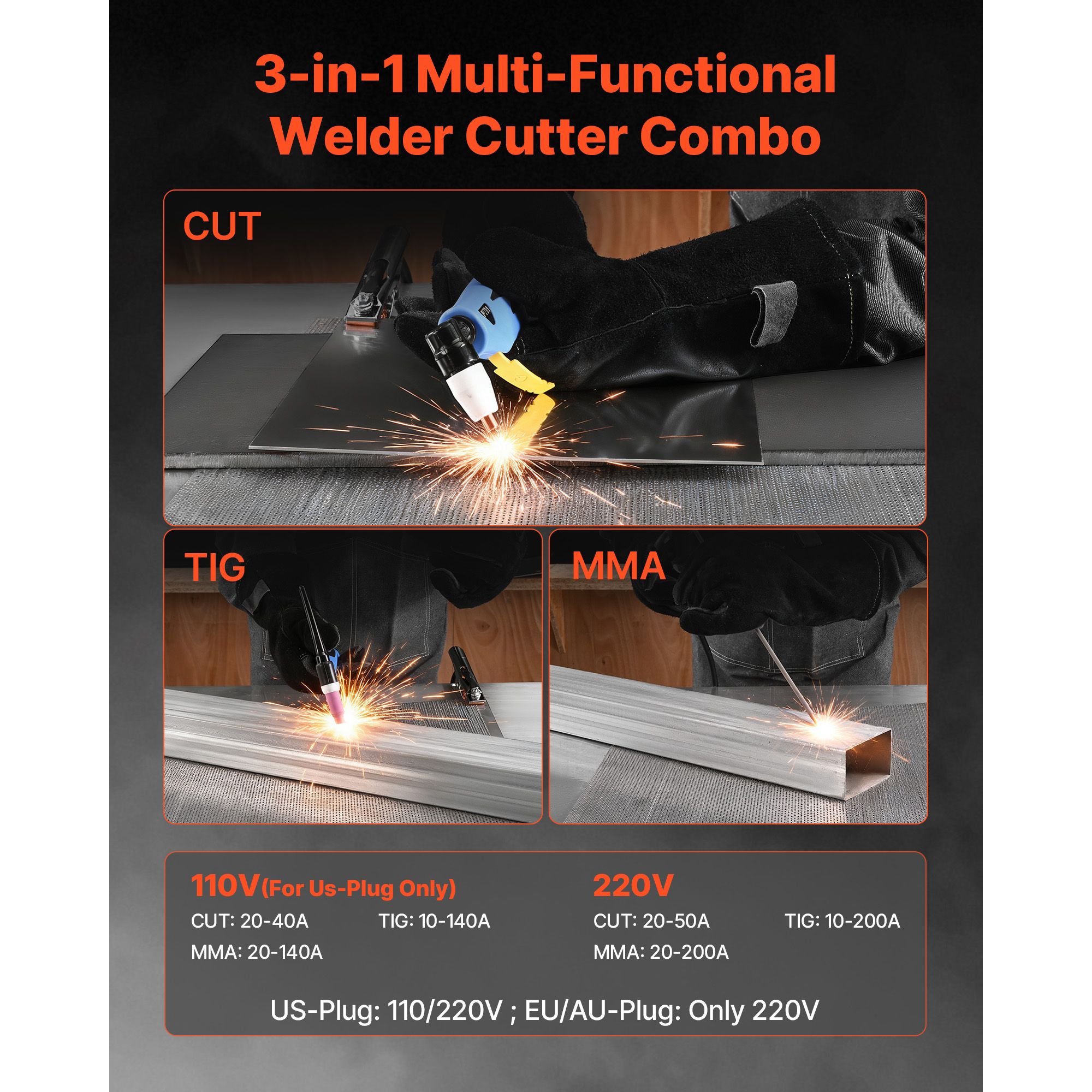 Saldatrice Combo 3 in 1 Digita - Plasma Cutter 3 In 1 Tig Mma recensione e prezzo