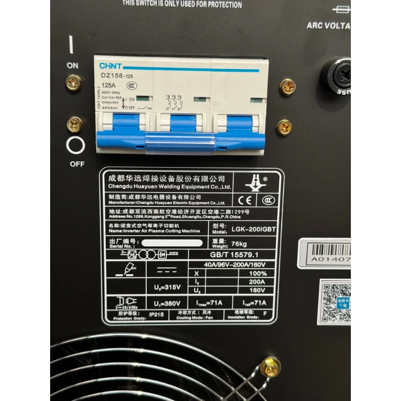 LGK-200IGBT Inverter 200A Tagl - Plasma Cutter 200A Industrial recensione e prezzo