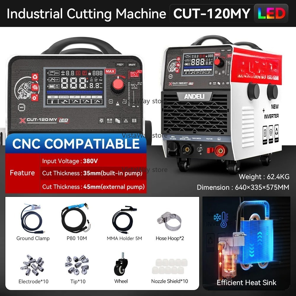 CUT 120 380V CNC Pompa incorpo - Plasma Cutting Machine 120A recensione e prezzo